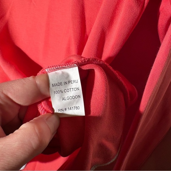 Bobby Jones Pima Cotton Solid Quarter-Zip Pullover in Geranium - Picture 8 of 9